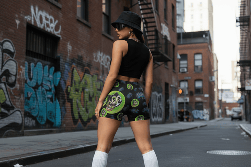 Junebug All-Over Print Biker Shorts - junebug