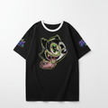 Junebug Graffiti Cat Ringer Tee - junebug