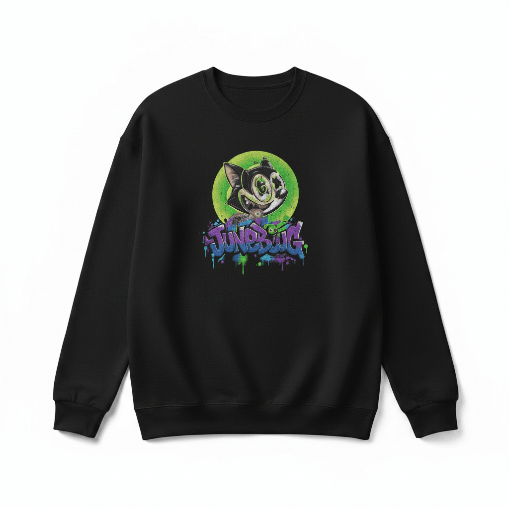 Junebug Graffiti Cat Graphic Tee - junebug