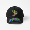 Junebug Graffiti Cat Garment-Washed Cap - junebug